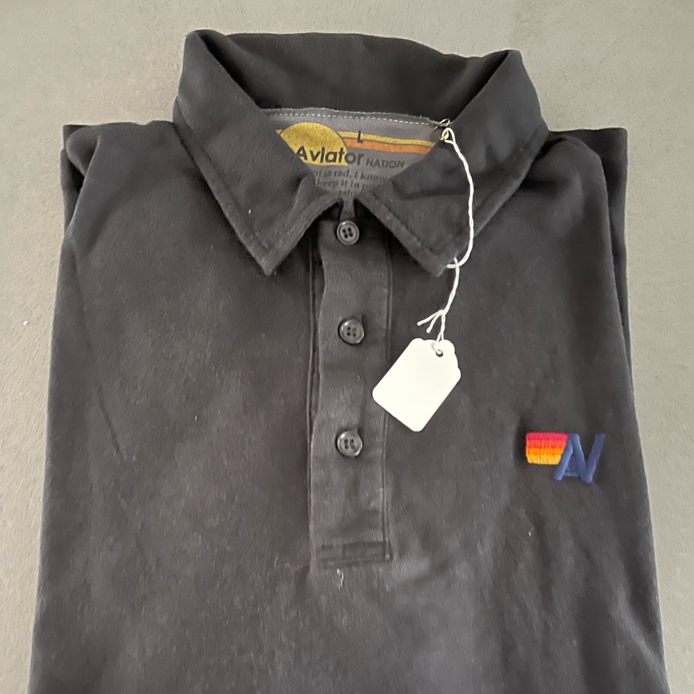 Mens Aviator Nation Shirt - NEVER WORN TAGS ON - size large- black